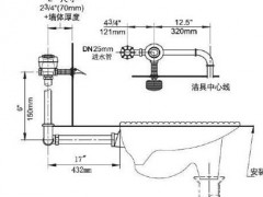 脚踏阀蹲便器安装详图明装图 蹲便器怎么安装是正确的