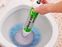 坐便器堵塞疏通小窍门